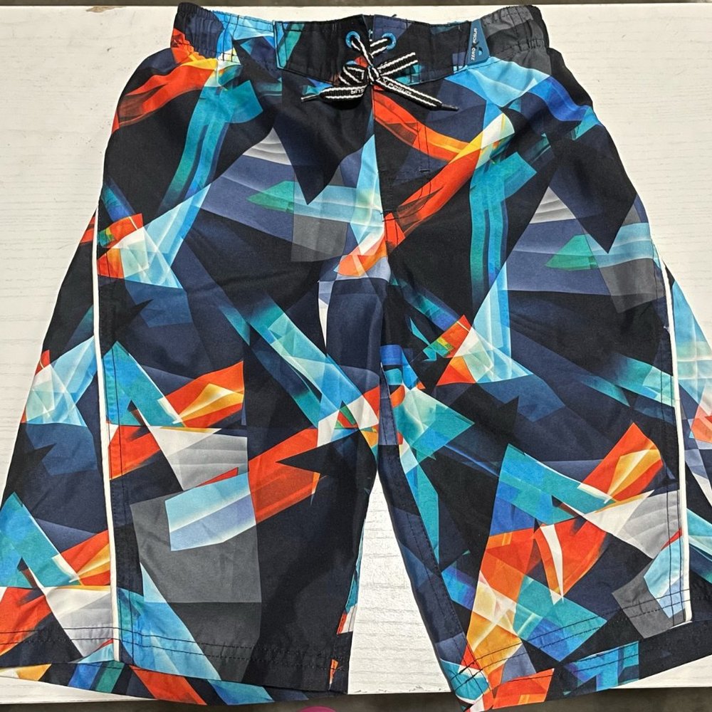 childrens boys multicolor swimtrunks size 8 small